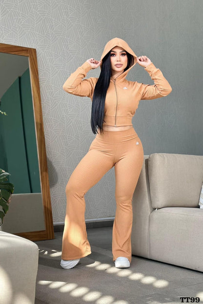 3 Piece ribbed set
